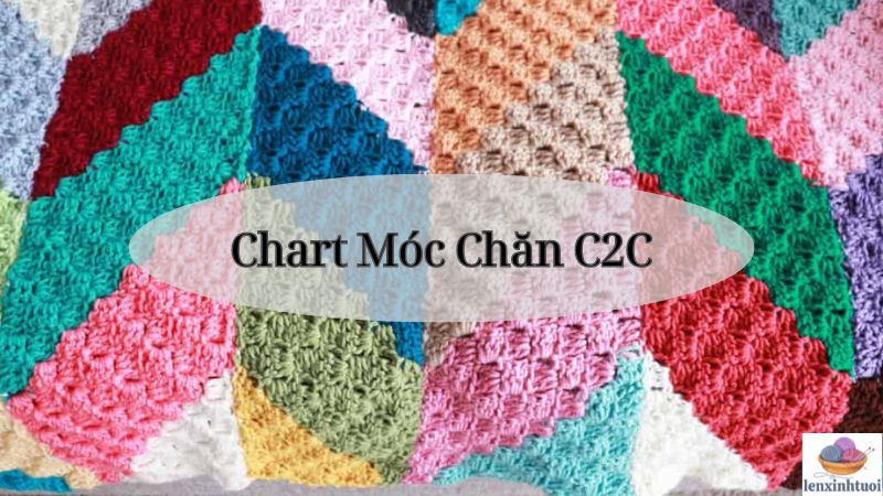 Chart móc chăn C2C - Chevron của Maria’s Blue Crayon