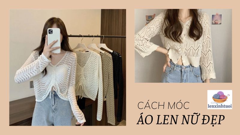 Cách móc áo len nữ đẹp