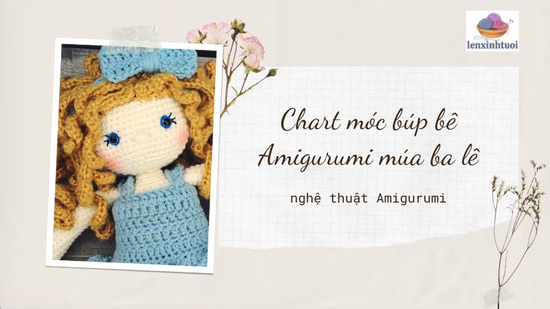 Chart móc búp bê Amigurumi múa ba lê