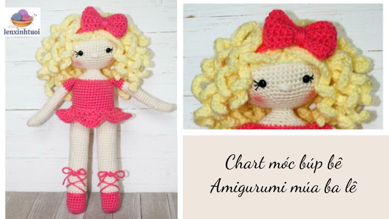 Chart móc búp bê Amigurumi: